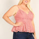Plus Size Lace Sleeveless Top