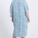 Zebra Print Short Sleeve Maxi Kimono