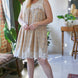 Plus Printed Round Neck Sleeveless Mini Dress
