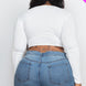 Plus Size Drawstring Ruched Cutout Crop Top