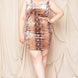 Velour Snake Print Plus Mini Dress