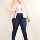 Plus Size Faux Fur Jackets With Open Front And Loose Fit
