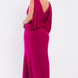 Plus Draped Back V-neck Sleeveless Maxi Dress