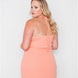 Plus Size Lace Detail Bodycon Mini Dress