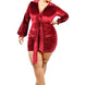 Plus Velvet Bishop Sleeve Mini Dress