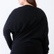Plus Smile Front Print Flannel Dolman Sleeve Top