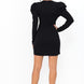 Long Sleeve Overlay Detailed Fashion Dress