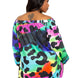 Electric leopard off shoulder bubble mini dress