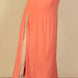 Plus Size Plunge Neck Thigh Split Maxi Dress