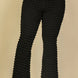 Plus Size Bubble Fabric Flare Pants