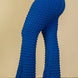 Plus Size Bubble Fabric Flare Pants