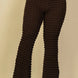 Plus Size Bubble Fabric Flare Pants