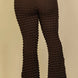 Plus Size Bubble Fabric Flare Pants