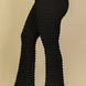 Plus Size Bubble Fabric Flare Pants