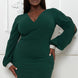 Rhinestone Cuffs Plus Size Mini Dress