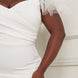 Mesh Tulle Shoulder Plus Size Maxi Dress