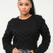 Checker Sweater Top
