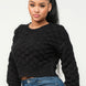 Checker Sweater Top