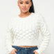 Checker Sweater Top