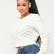 Checker Sweater Top