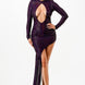 Night Dress W/ Unbalanced Skirt