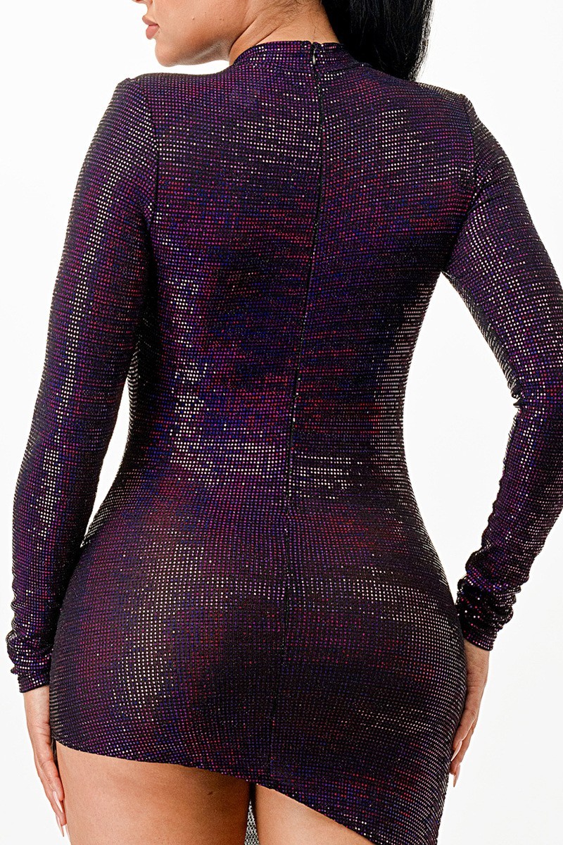 Night Dress W/ Unbalanced Skirt