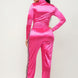 Front Zip Up Stripes Detail Jacket And Pants Set