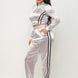 Front Zip Up Stripes Detail Jacket And Pants Set