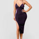Metallic Glitter Sweetheart Dress