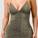 Metallic Glitter Sweetheart Dress