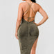 Metallic Glitter Sweetheart Dress