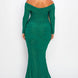 Plus Long Sleeve Off Shoulder Night Party Maxi Dress