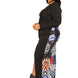 Animal Print Splice Dress With High-low Hem