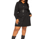 Satin Effect Belted Jacket Dress