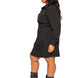 Satin Effect Belted Jacket Dress