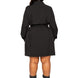 Satin Effect Belted Jacket Dress