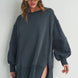Long Sleeve Sweater With Slit
