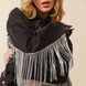 Howdy Sequin Fringe And Star Patches Jacket