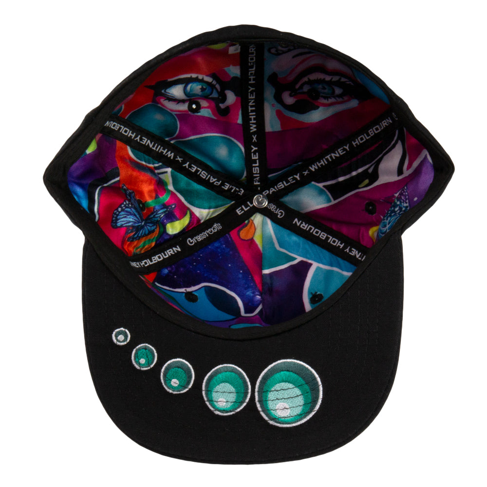 Ellie Paisley x Whitney Holbourn Eternal Sunshine Black Fitted Hat by Grassroots California