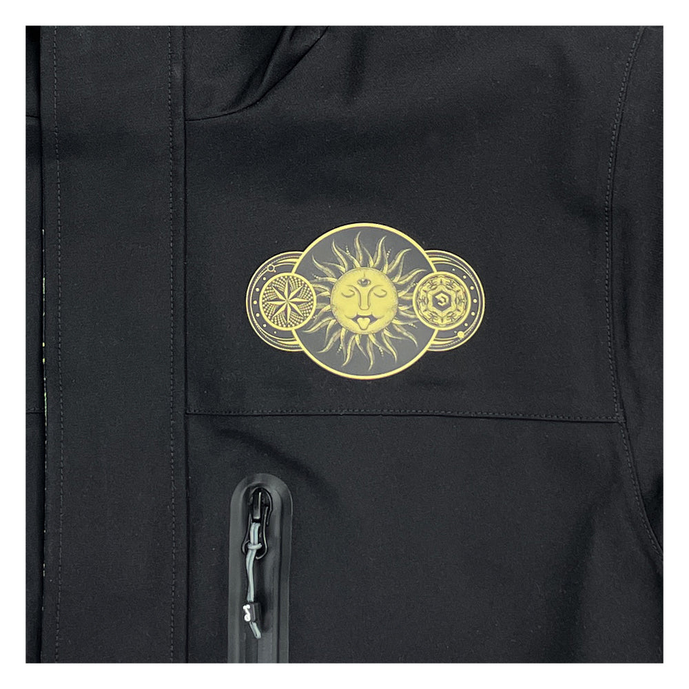 Cosmic Arcana Black Tech Jacket by Grassroots California