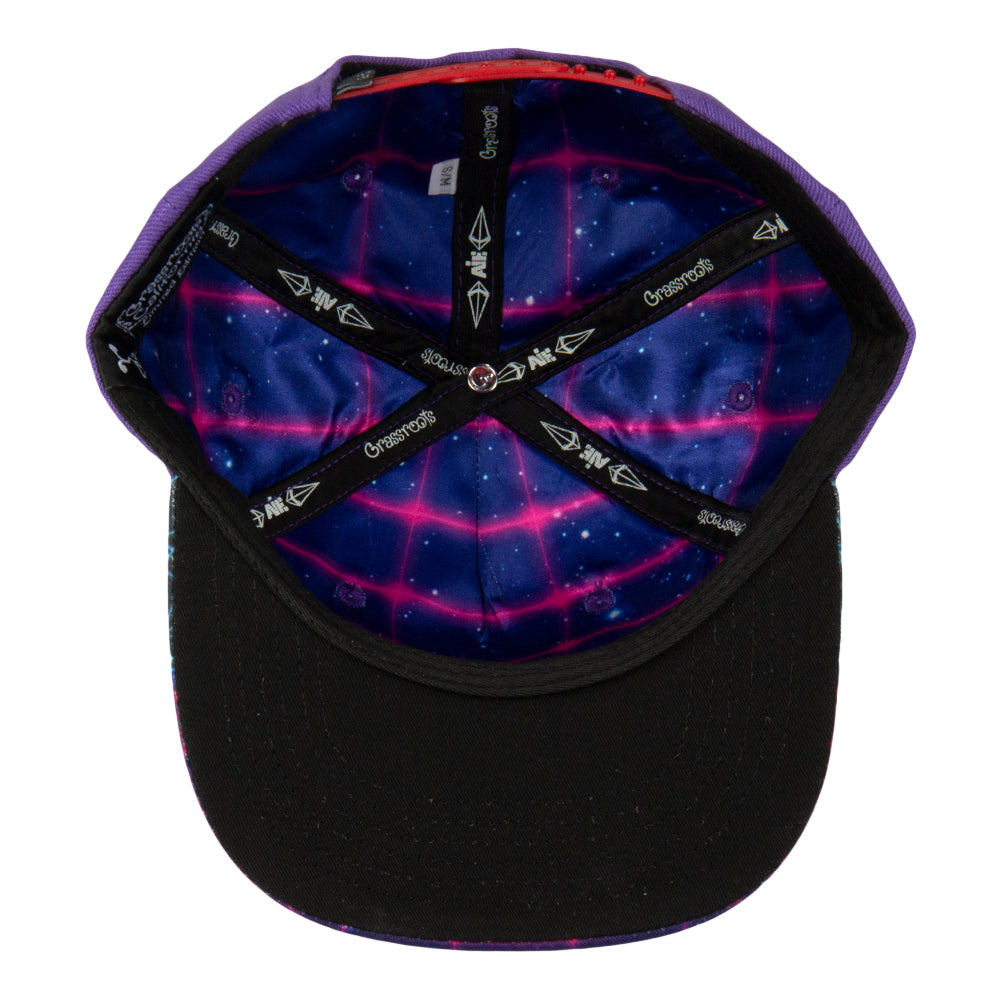 Vaporwave Colorado Purple Snapback Hat by Grassroots California