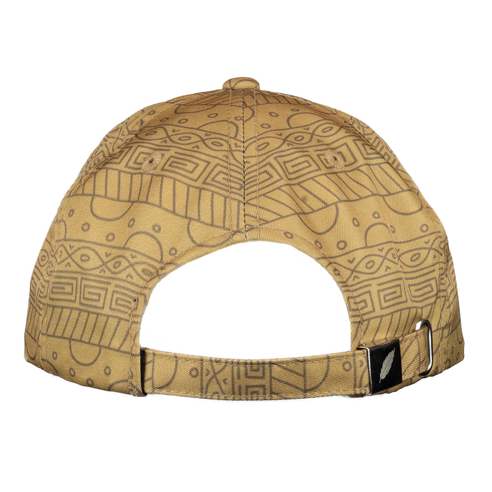 Scarlet Macaw Tan Pattern Dad Hat by Grassroots California