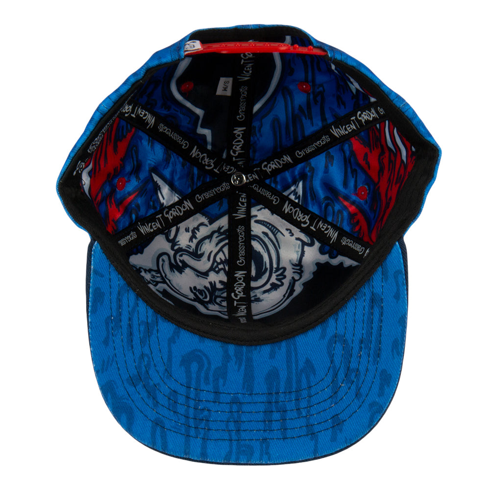 Vincent Gordon Hashington Blue Snapback Hat by Grassroots California