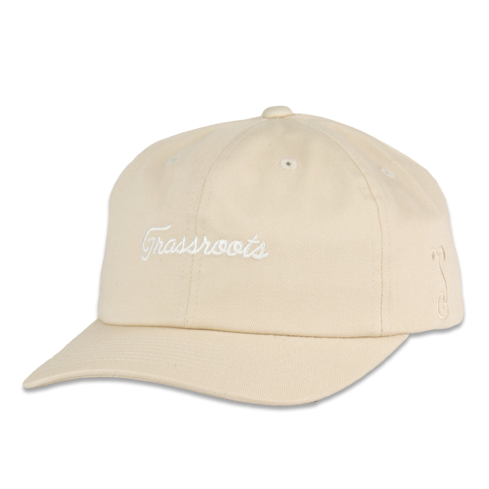 Golfroots Sandtrap Cream Dad Hat by Grassroots California