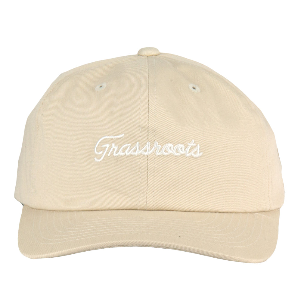 Golfroots Sandtrap Cream Dad Hat by Grassroots California