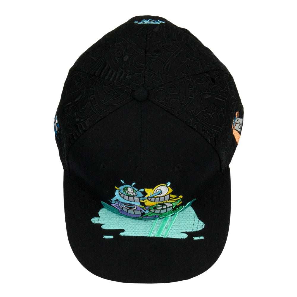 El Pez Black Snapback Hat by Grassroots California