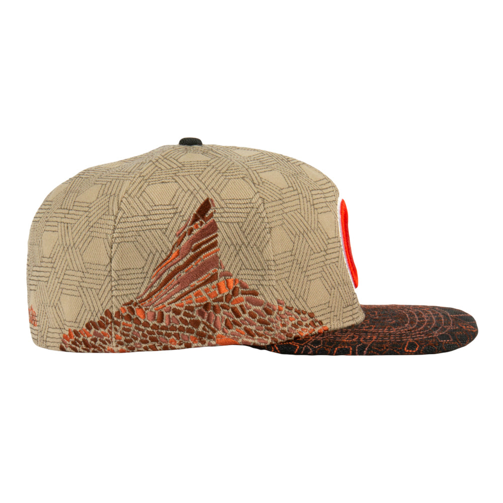 Red Rocks V3 Tan Fitted Hat by Grassroots California