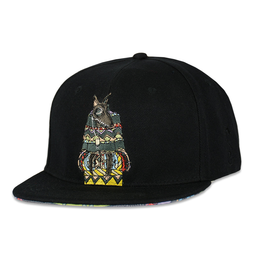 Uncle Harvey Black Snapback Hat by Grassroots California