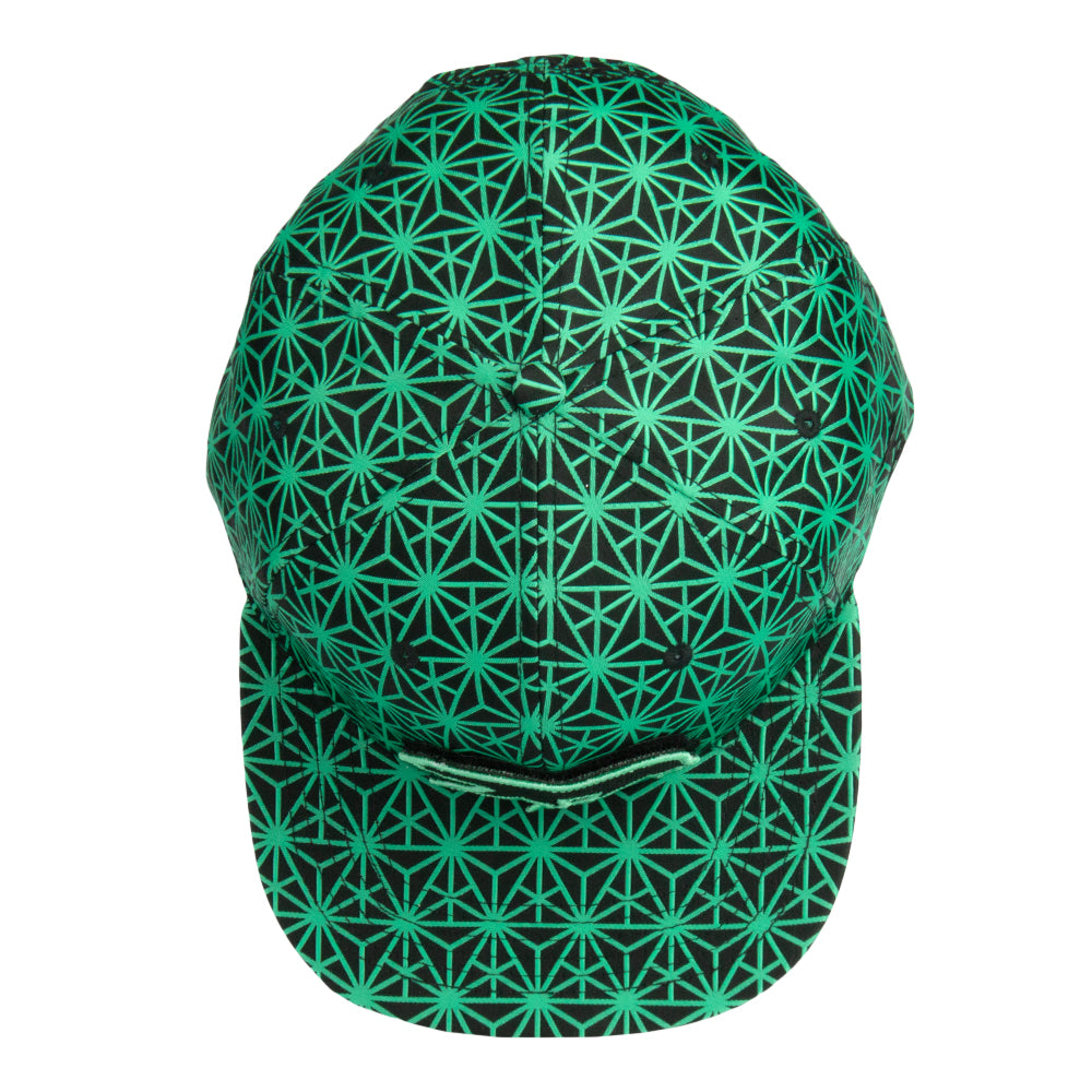 Removable Bear Geo Triangles Seafoam Snapback Hat by Grassroots California