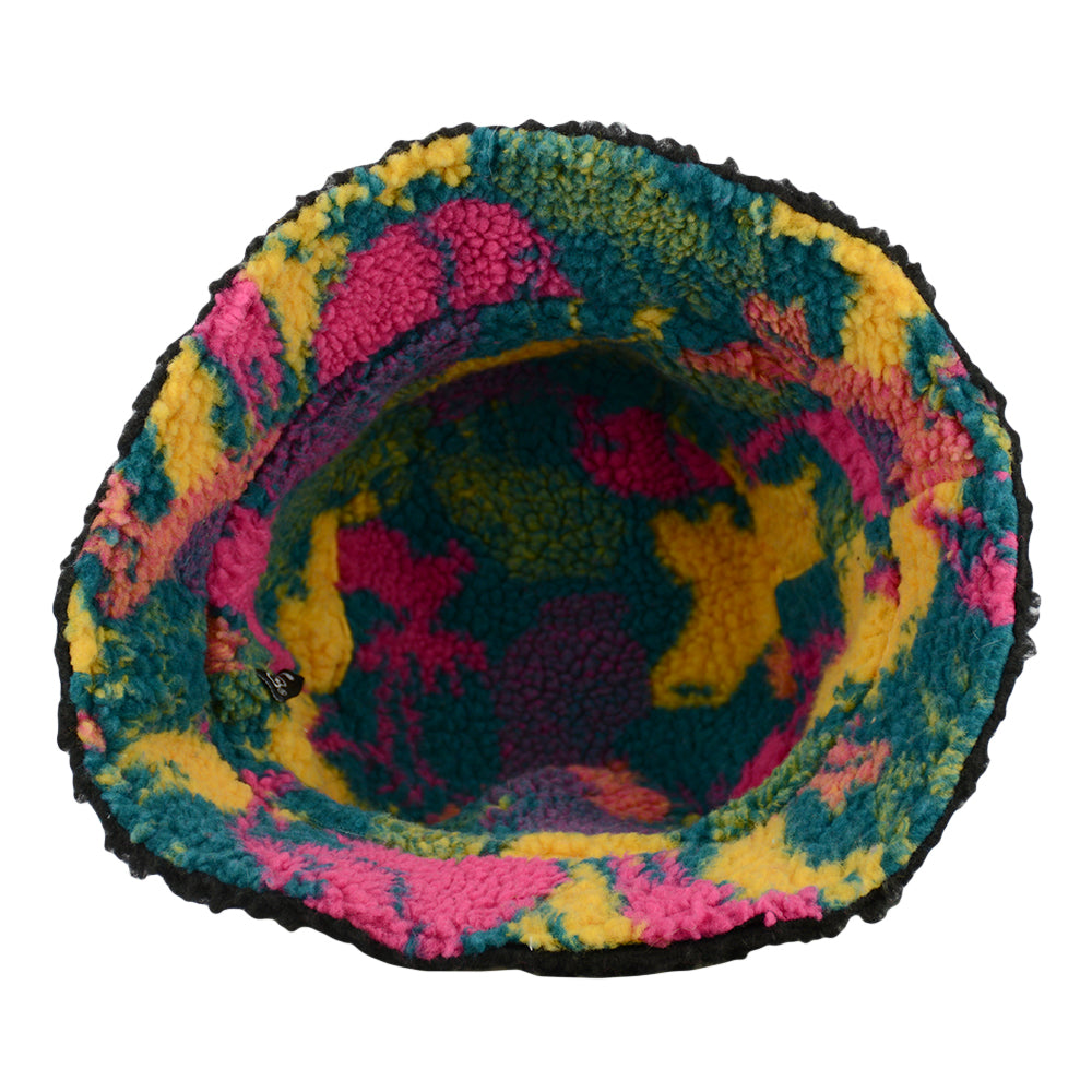 Trippy Tundra Bear Reversible Bucket Hat by Grassroots California